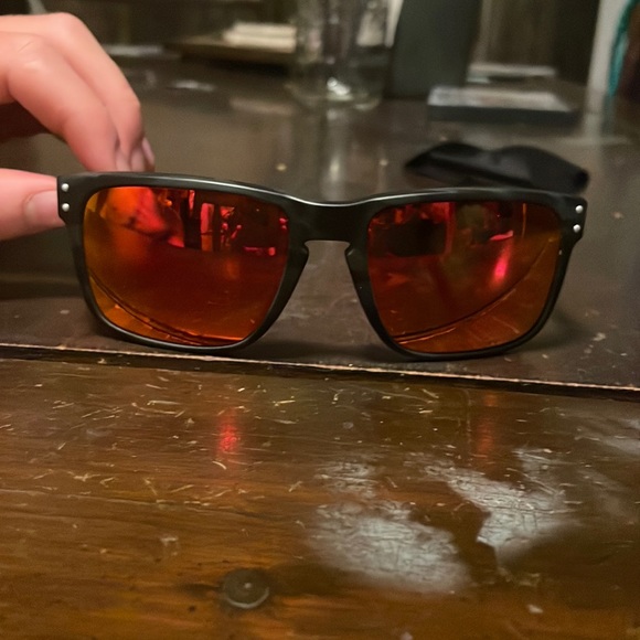 Oakley Holbrook black/gray frame orange prism lenses. - Picture 1 of 10